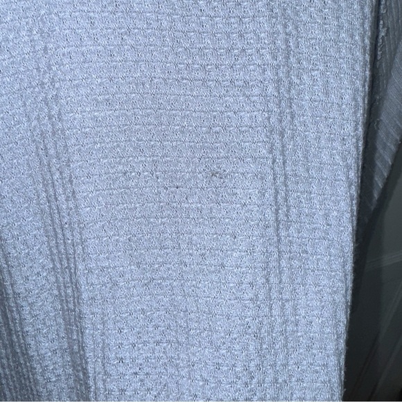 Free People Oversized Ventura Light Blue Waffle Knit Thermal Tunic Top Sz XS - Picture 11 of 14